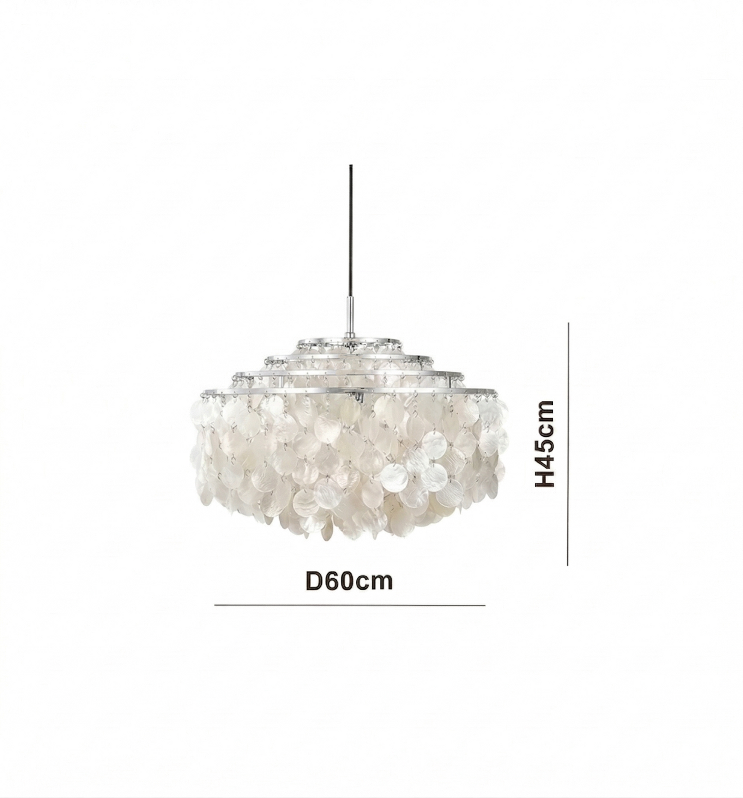Verpan Fun Chandelier Replica – A Vintage Mother of Pearl Masterpiece
