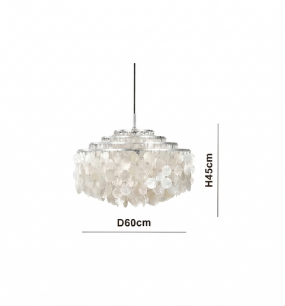 Verpan Fun Chandelier Replica – A Vintage Mother of Pearl Masterpiece