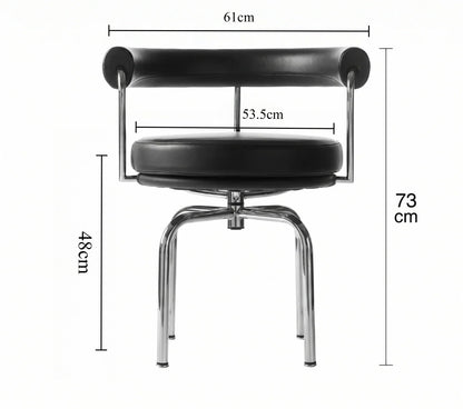 LC7 Chair-An Industrial-Style Concerto of Steel and Leather