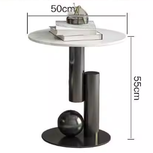Juego de mesa de centro ovalada moderna