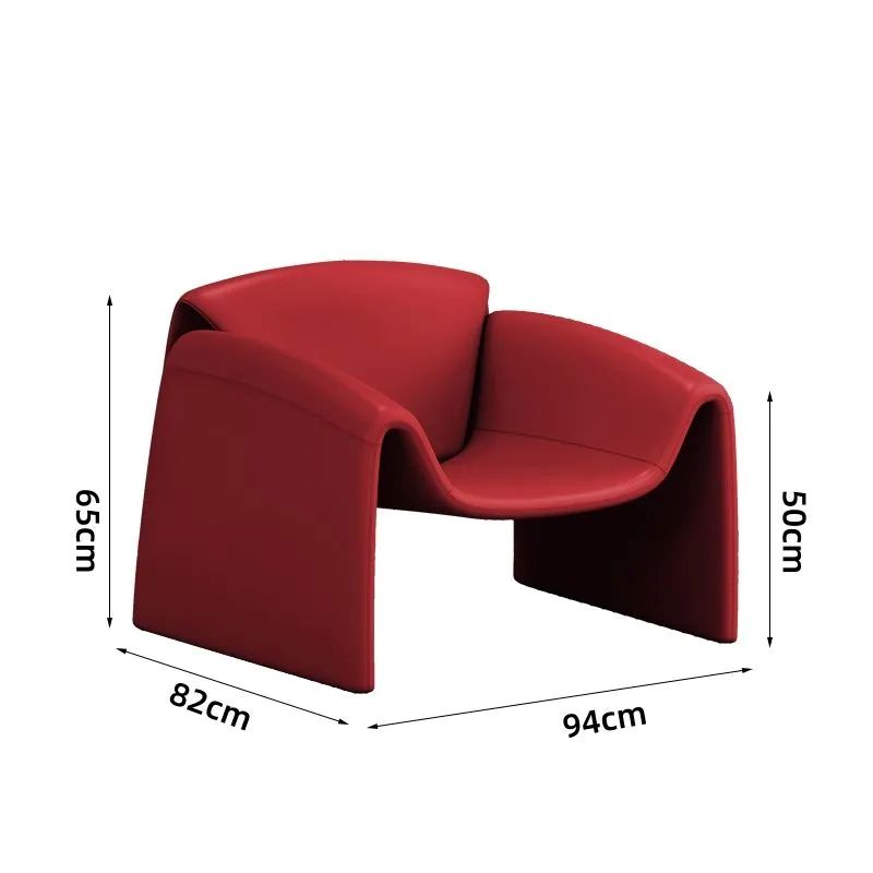 Contemporary Designer Crab Lounge Chair with Refined Minimalist Sculptural Form