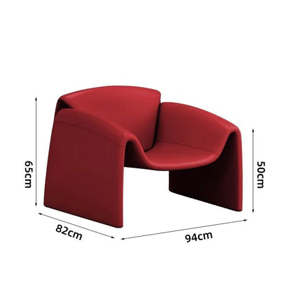 Contemporary Designer Crab Lounge Chair with Refined Minimalist Sculptural Form
