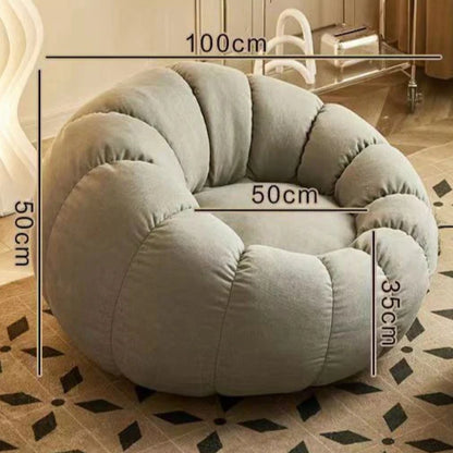 Pumpkin Bliss – Cream-Style Reclining Floor Chair for Cozy Bedrooms & Balconies