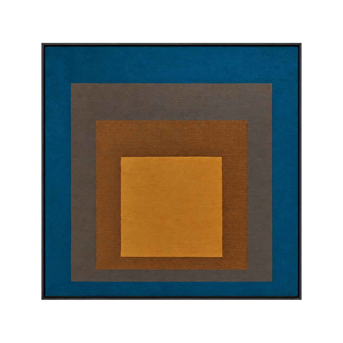 Josef Albers Inspired Bauhaus Geometric Abstract Wall Art - Layered Colour Block Print