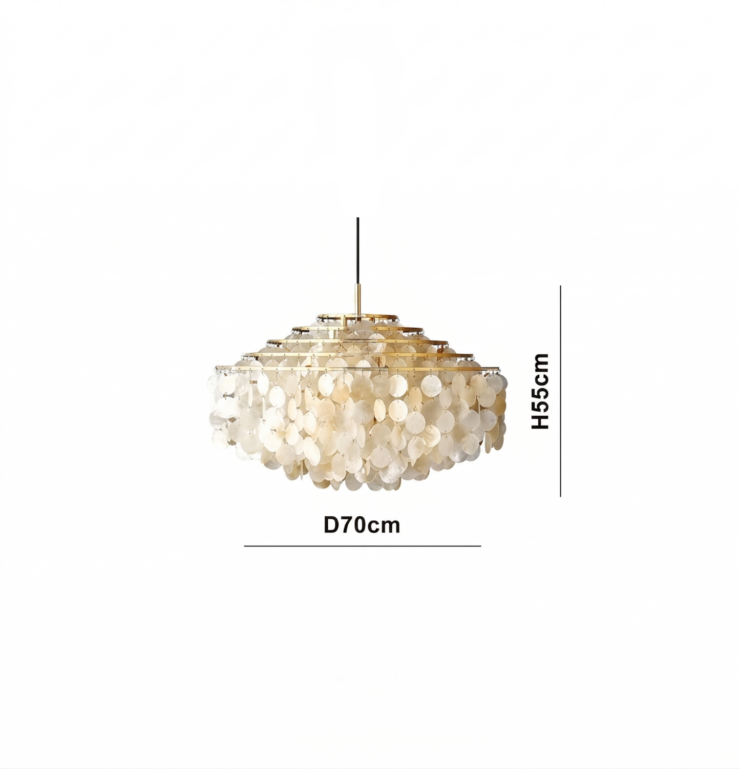 Verpan Fun Chandelier Replica – A Vintage Mother of Pearl Masterpiece