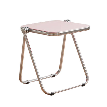 Modern Acrylic Folding Stool – A Fusion of Minimalist Design and Everyday Functionality