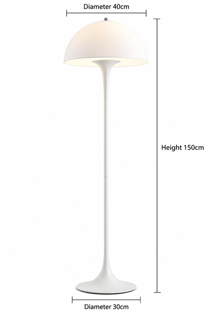 Lampada da tavolo Panthella – Lampada da tavolo a fungo Mid-Century con luce soffusa diffusa