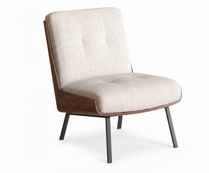 Daiki Lounge Chair – Sculptural Nordic Comfort with Architectural Elegance