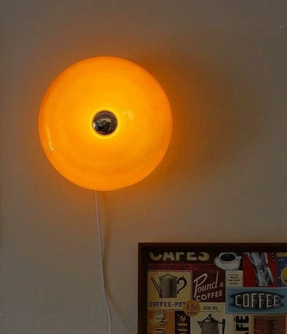 Orange Donut Wall Lamp — A Mid-Century Bauhaus Ambient Light