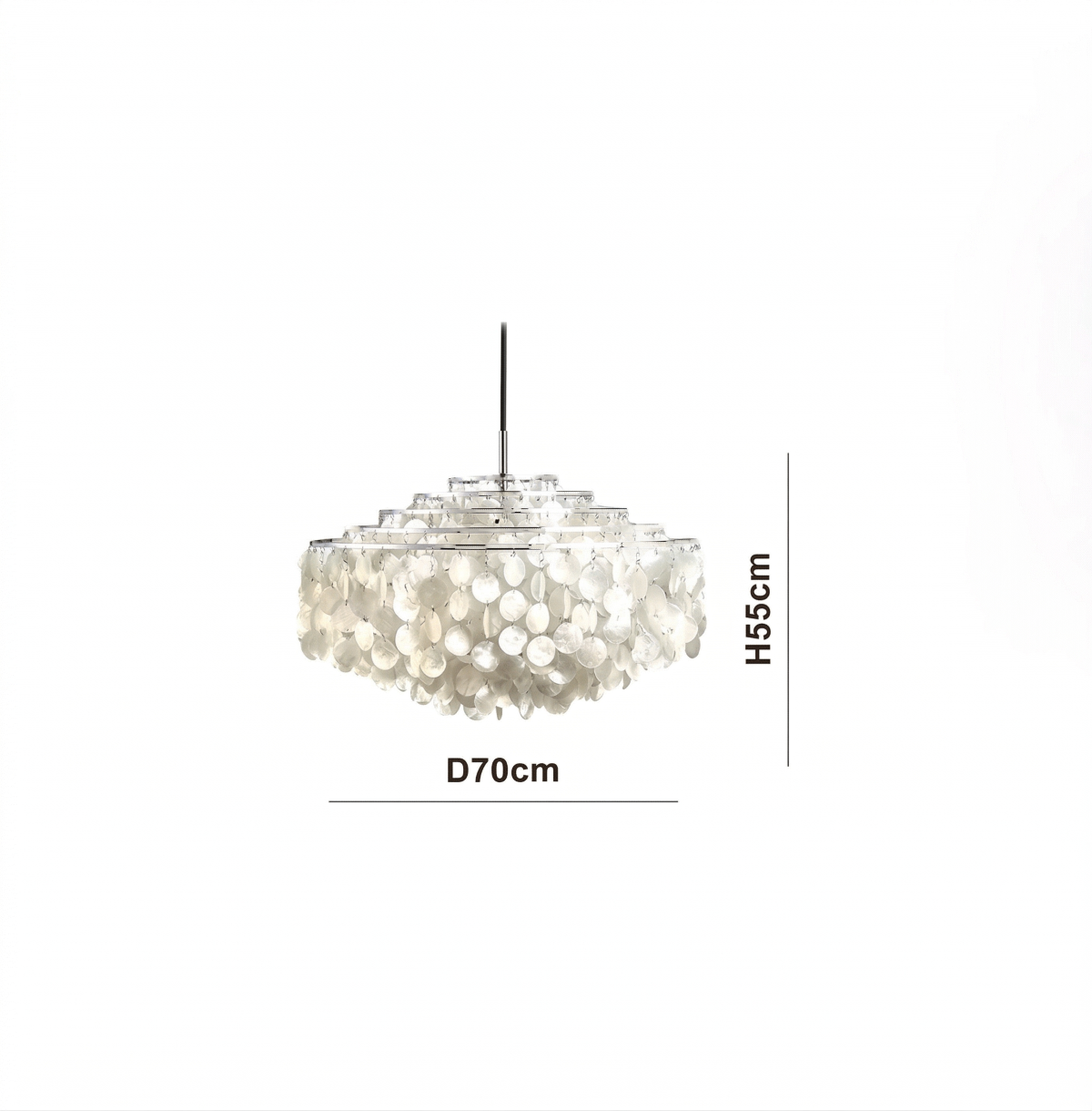 Verpan Fun Chandelier Replica – A Vintage Mother of Pearl Masterpiece