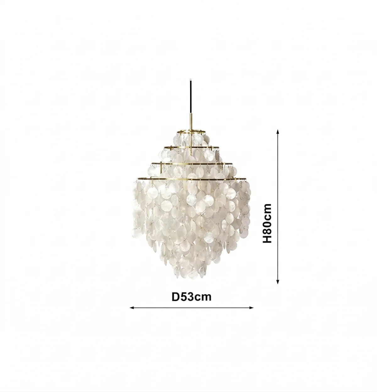 Verpan Fun Chandelier Replica – A Vintage Mother of Pearl Masterpiece