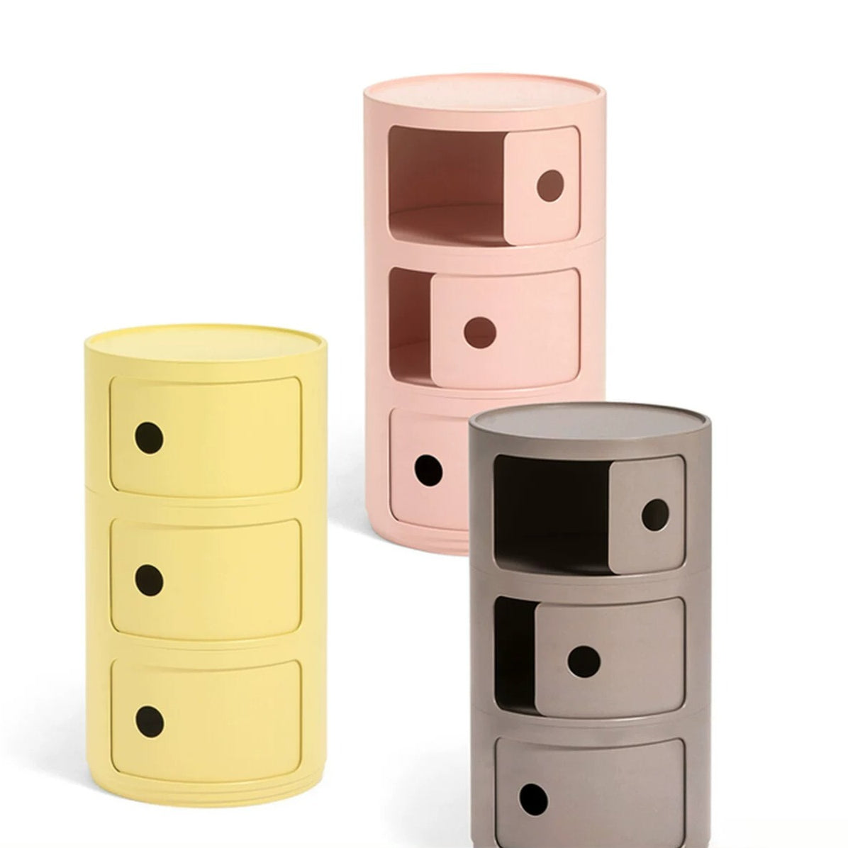 Componibili Round Cabinet Replica – Nordic Modular Storage for Modern Spaces