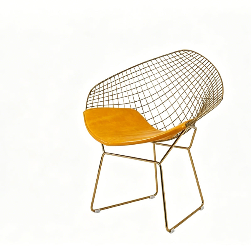 Diamond Wire Lounge Chair – Modern Mid-Century Accent Seating