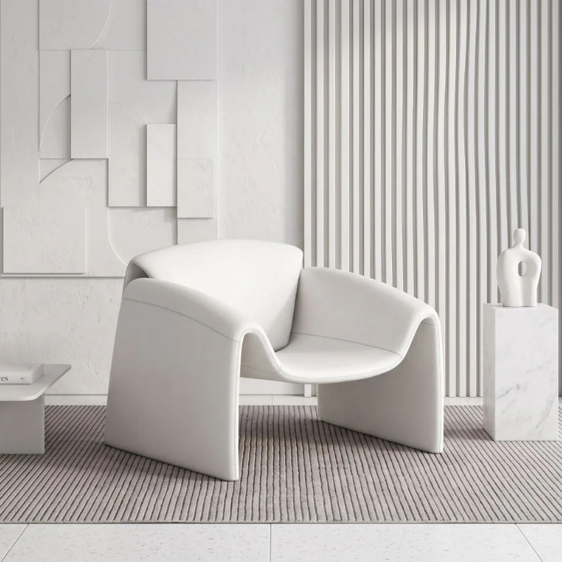Contemporary Designer Crab Lounge Chair with Refined Minimalist Sculptural Form