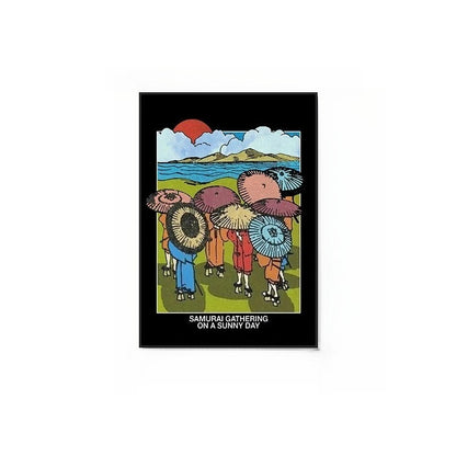 Okinawa Vintage Travel Poster – A Mid-Century Japanese Bauhaus Wall Art with Aluminum Frame