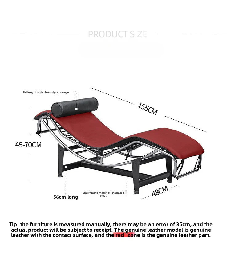 Bauhaus-style LC4 Chaise Lounge Replica