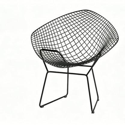 Diamond Wire Lounge Chair – Modern Mid-Century Accent Seating