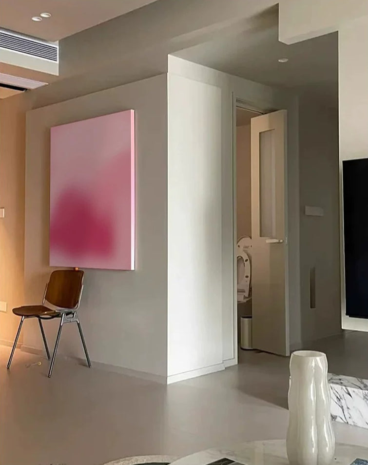 Modern Pink Series Wall Art – Elegant & Light Luxury Design for Cream-Style Spaces