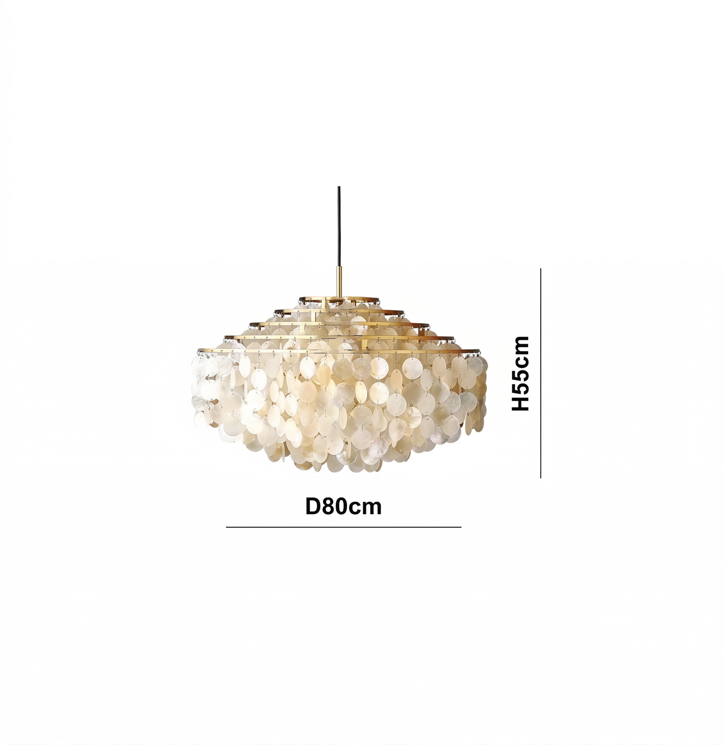 Verpan Fun Chandelier Replica – A Vintage Mother of Pearl Masterpiece