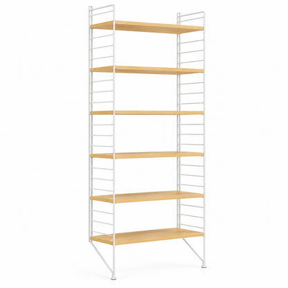 Sistema a parete String – Scaffalatura modulare, regolabile e montata a parete