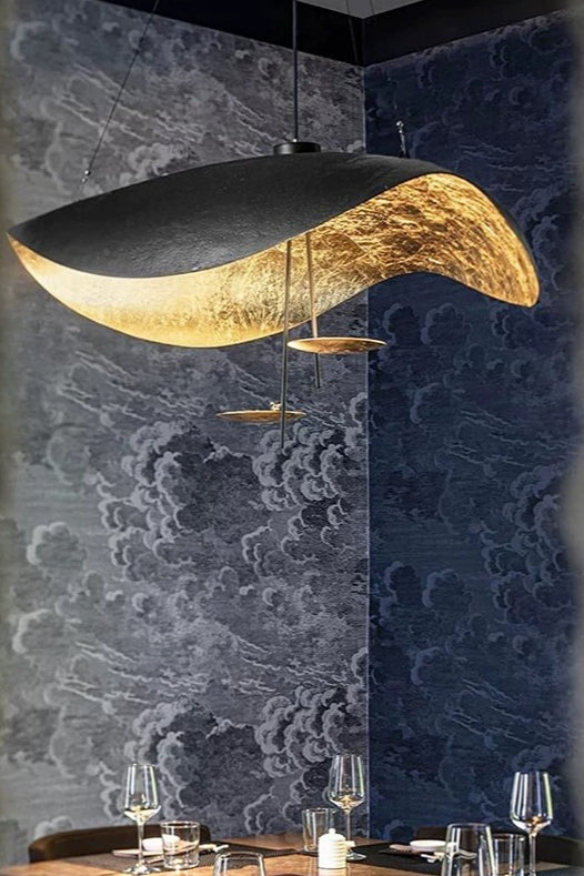 Catellani Smith Gold Leaf Pendant Replica – Modern Minimalist Luxury Lighting