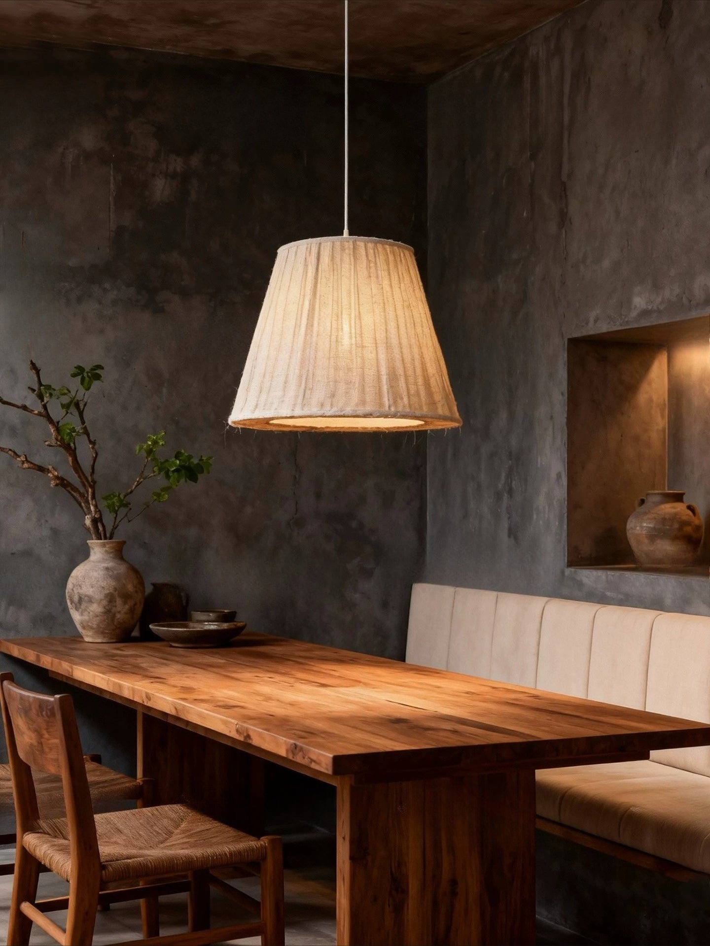 Japanese Wabi-Sabi Pendant Light – A Retro Minimalist Masterpiece