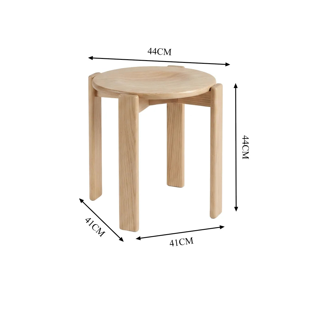 Rey Stool Replica – Versatile Stackable Wooden Stool & Modern Minimalist Elegance
