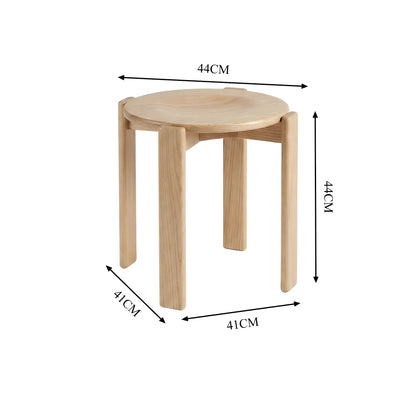 Rey Stool Replica – Versatile Stackable Wooden Stool & Modern Minimalist Elegance