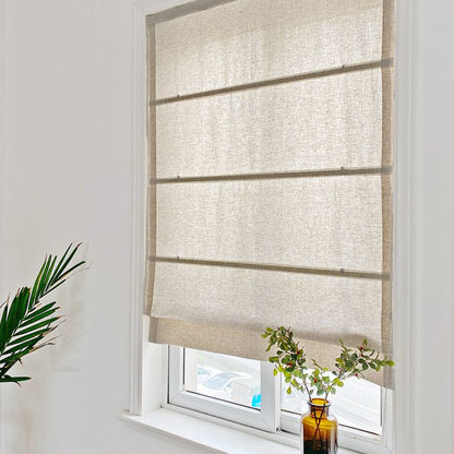 Serenity in Every Fold – Linen Roman Shades for a Calm, Modern Home