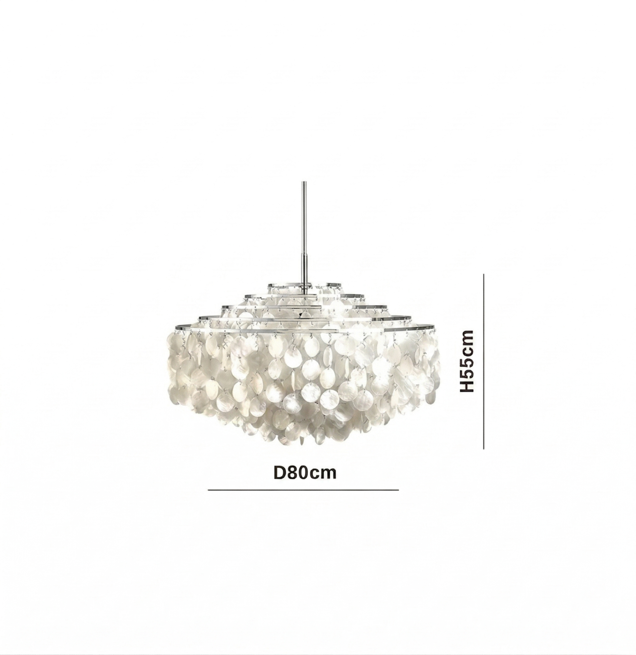 Verpan Fun Chandelier Replica – A Vintage Mother of Pearl Masterpiece