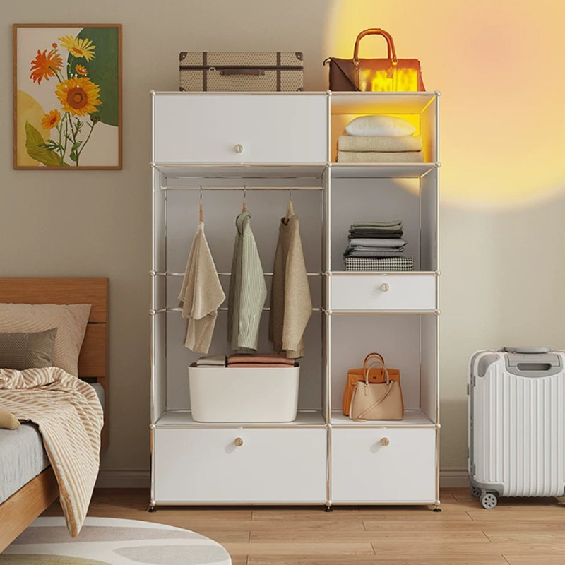 Modern Bedroom Wardrobe – Freestanding Clothes Rack & Storage Cabinet