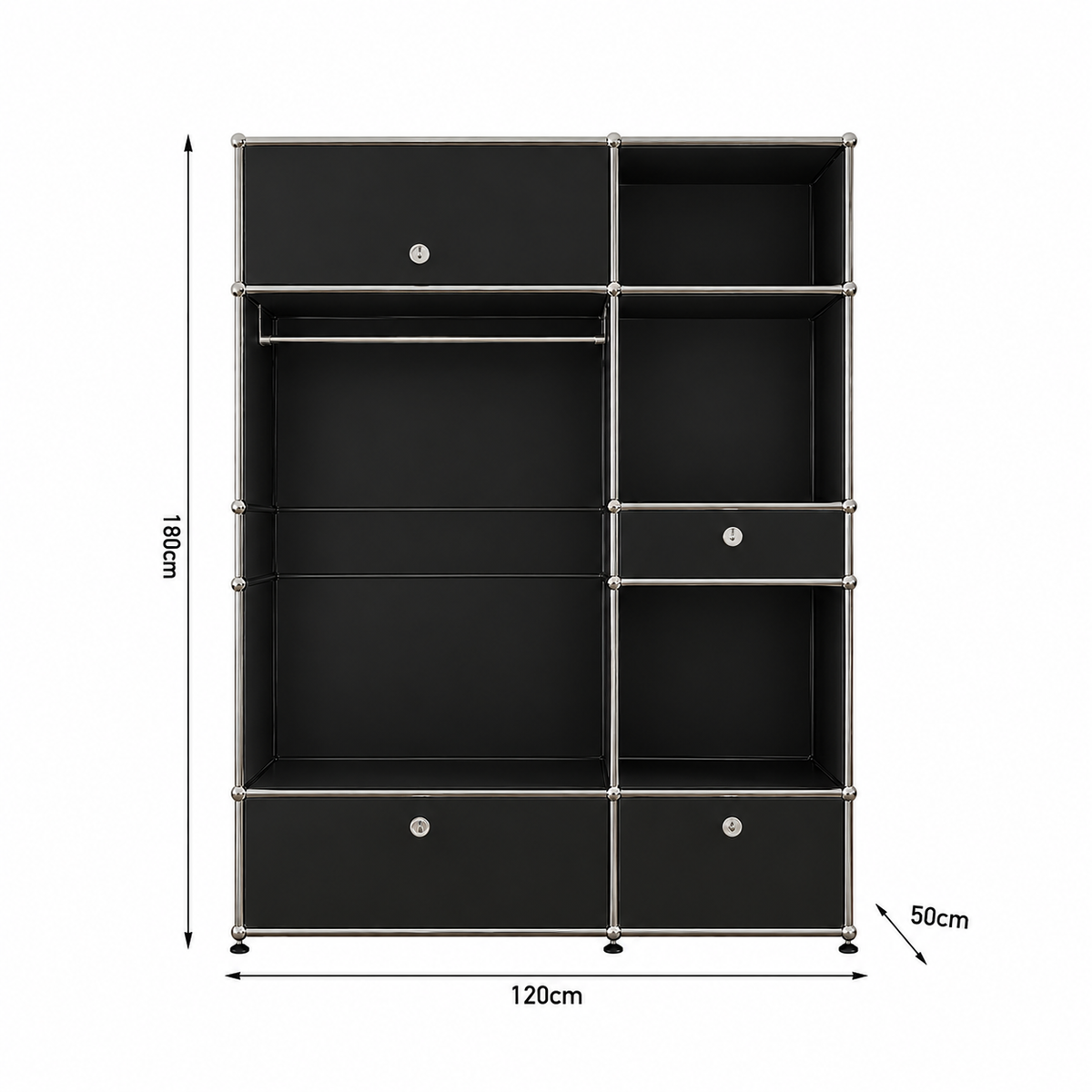 Modern Bedroom Wardrobe – Freestanding Clothes Rack & Storage Cabinet