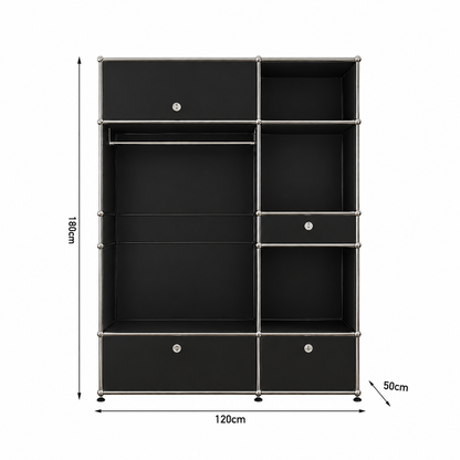 Modern Bedroom Wardrobe – Freestanding Clothes Rack & Storage Cabinet