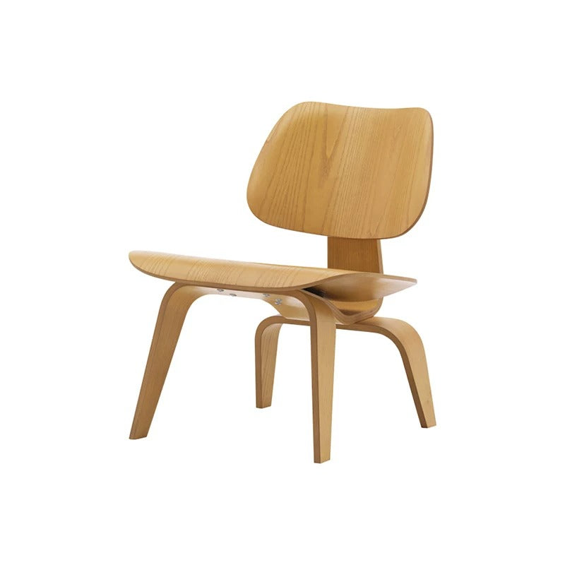 Nordic Shell Lounge Chair & Eames Dog Stool – Sculptural Mid-Century Modern Icons