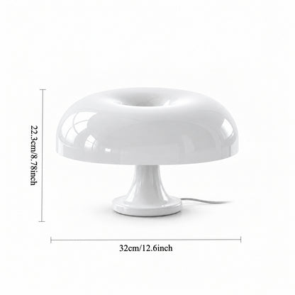 Artemide Nessino Mushroom Table Lamp-Retro Colour & Sculptural Curves