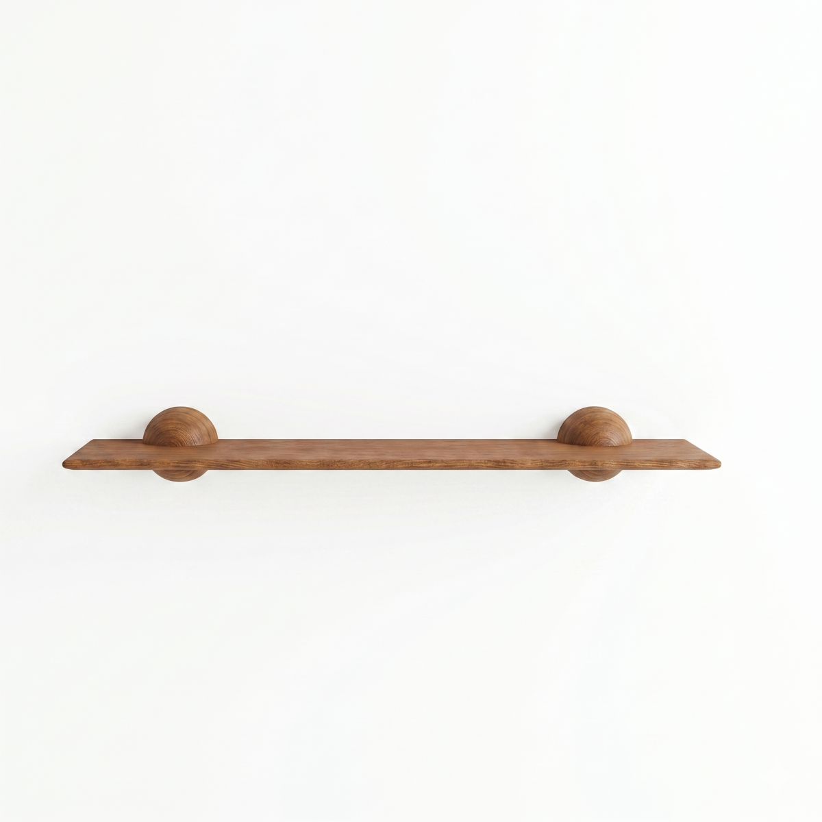 Modern Minimalist Sculptural Console Table - Solid Wood Wall-Mounted Entryway Shelf