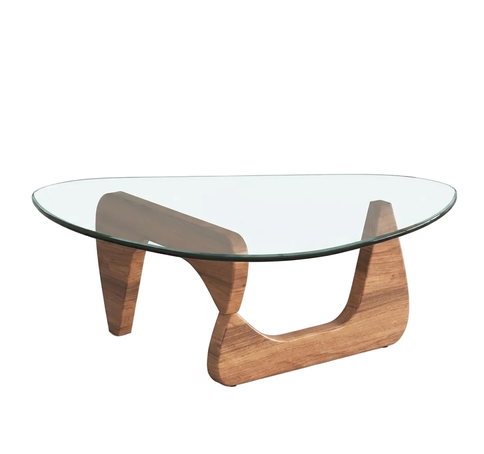 Glass Wood Coffee Table