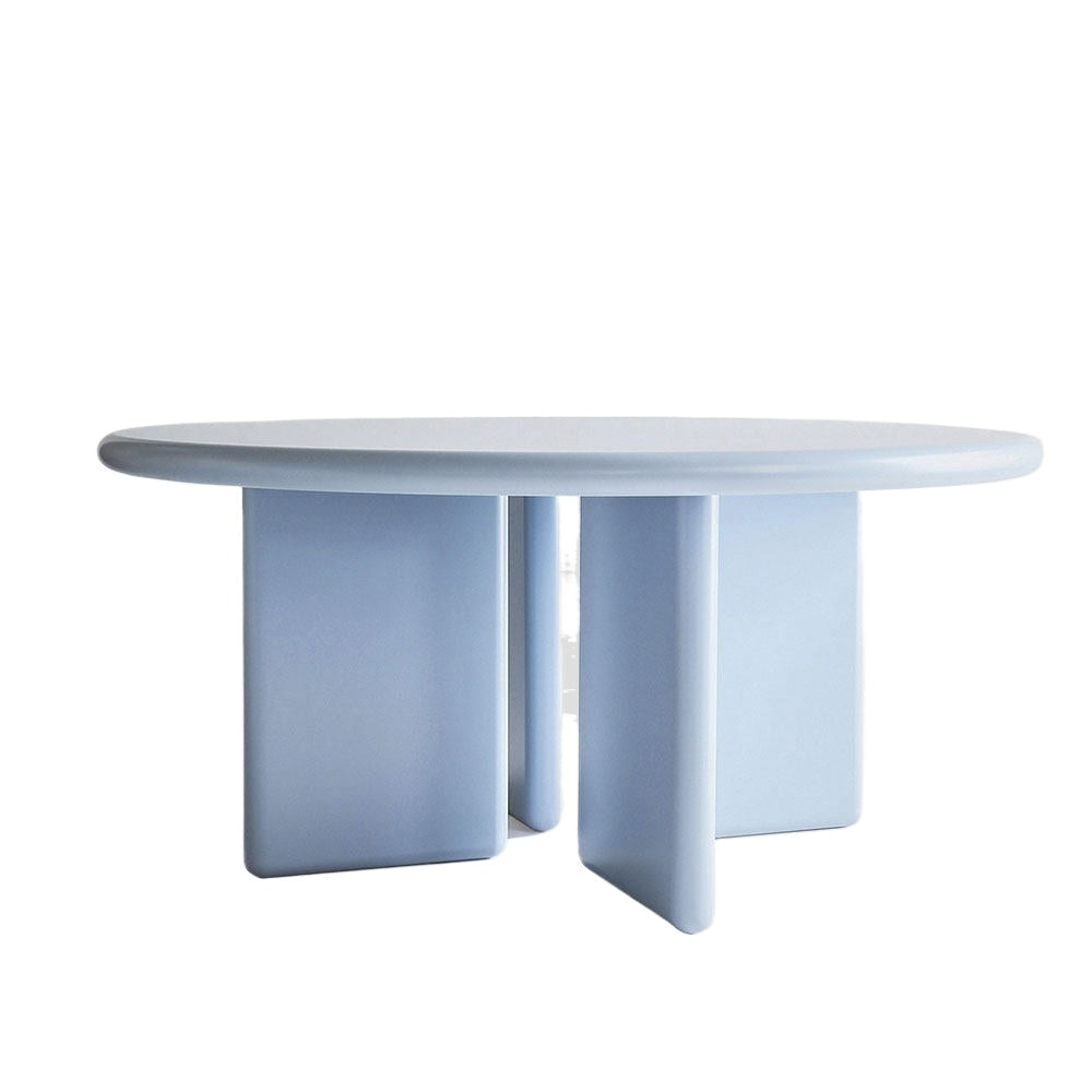 Memphis Round Dining Table – Modern Sculptural Pedestal Table