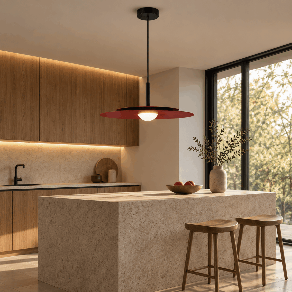 Menvix Nordic Minimalist Light— LED Pendant Light for Bedroom & Dining Room
