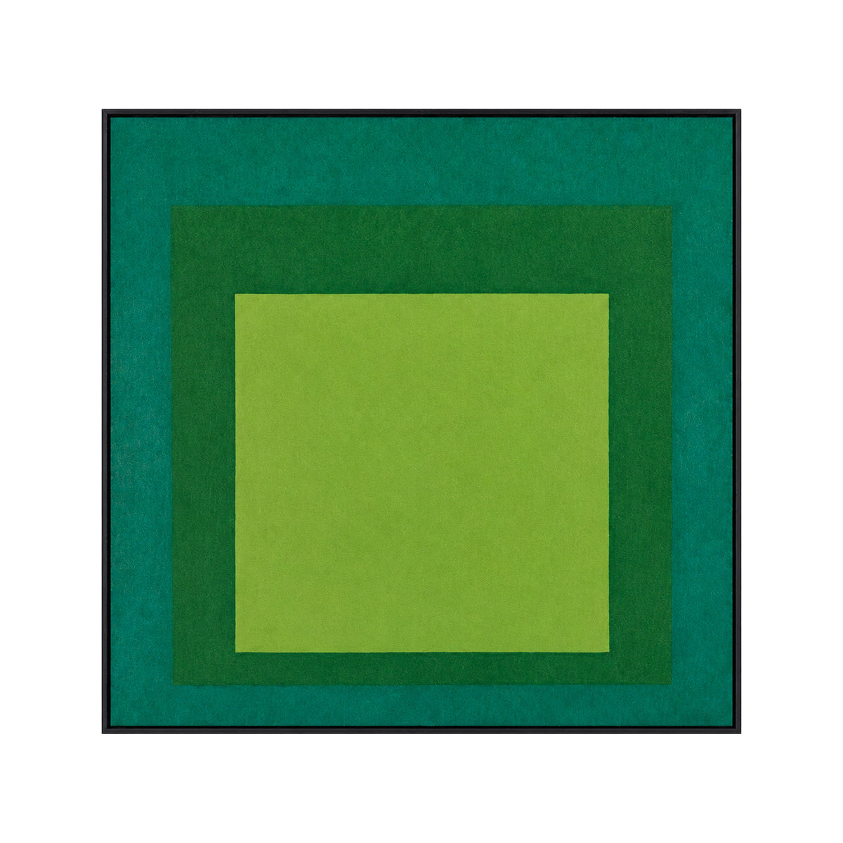 Josef Albers Inspired Bauhaus Geometric Abstract Wall Art - Layered Colour Block Print