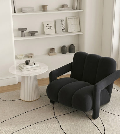 Designer Plush Velvet Accent Chair -Indulge in Modern Comfort