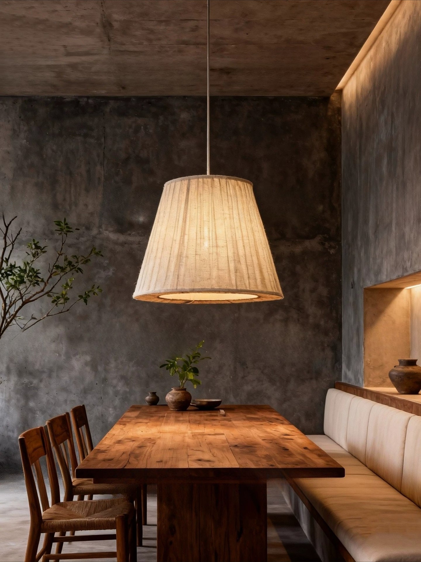 Japanese Wabi-Sabi Pendant Light – A Retro Minimalist Masterpiece