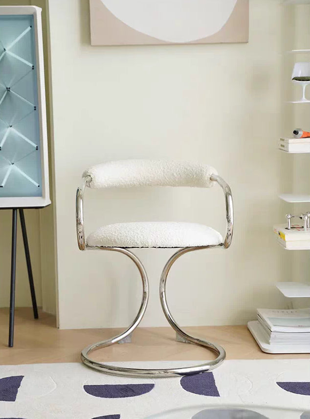 Bauhaus-Style Snake Armchair — Creative Mid-Century Design for Dining and Leisure