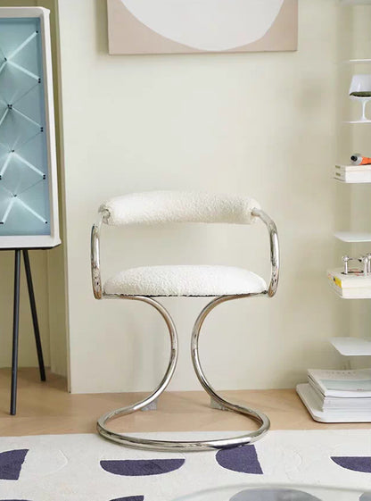 Bauhaus-Style Snake Armchair — Creative Mid-Century Design for Dining and Leisure