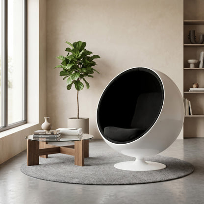 Eero Aarnio Ball Chair – Space Age Fiberglass Swivel Pod Chair