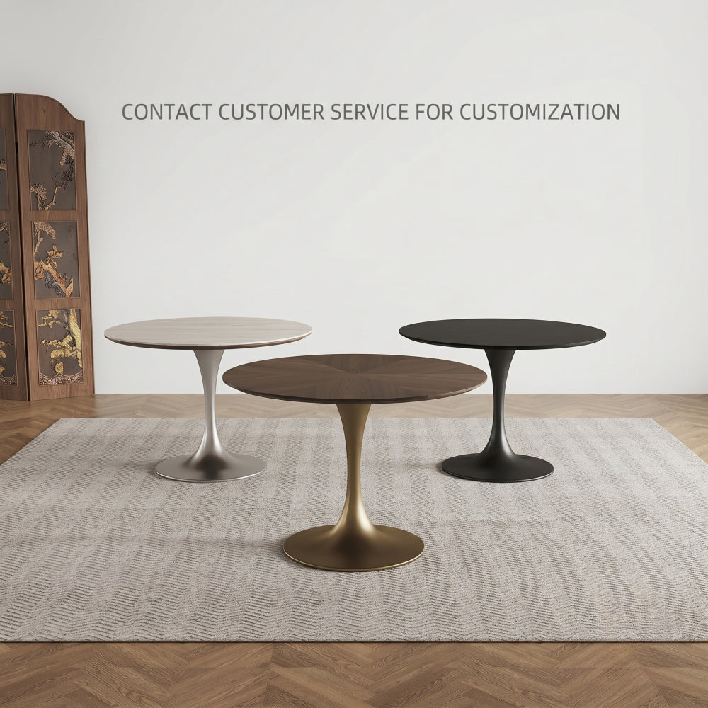Tulip Dining Table – Timeless Modern Elegance in Wood & Steel