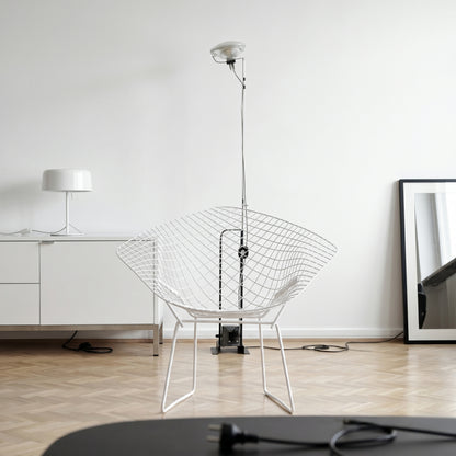 Diamond Wire Lounge Chair – Modern Mid-Century Accent Seating