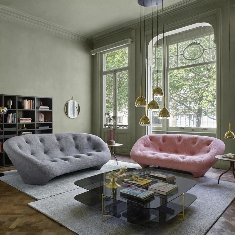 Ligne Roset Shell-shaped Ploum Sofa – Organic Curves & Textured Comfort