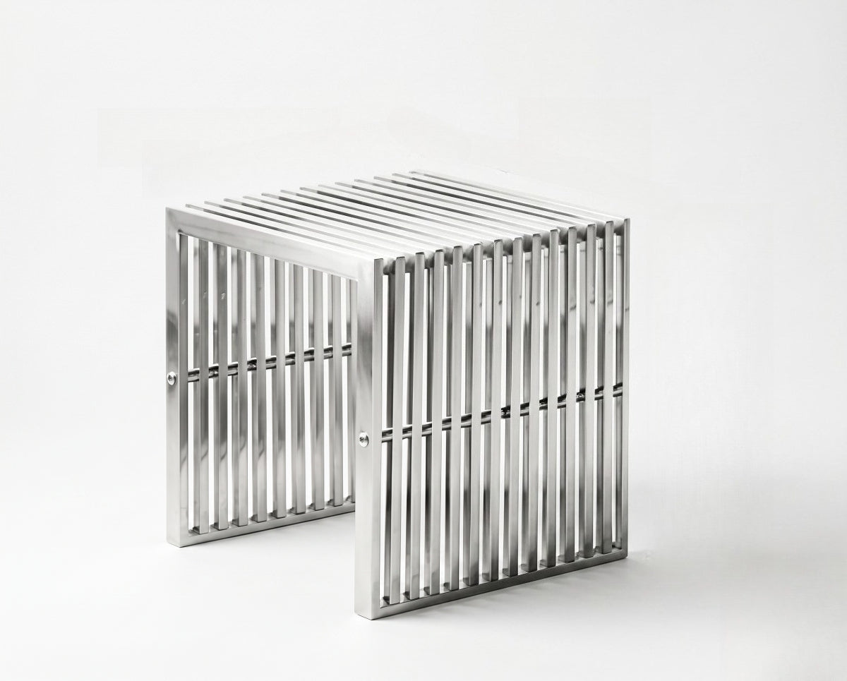 Linear Side Table – Bauhaus Stainless Steel Design