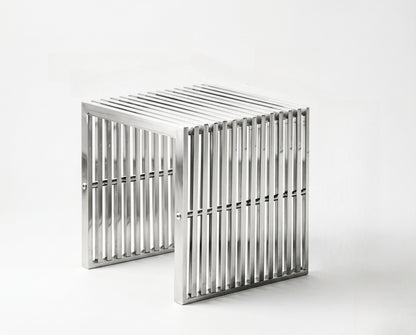 Linear Side Table – Bauhaus Stainless Steel Design